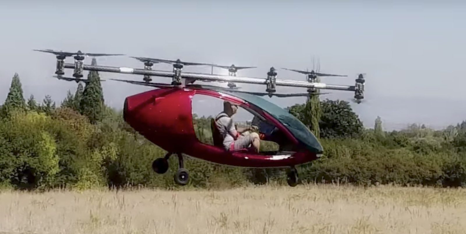 A new twoseater electric VTOL manned aircraft launches in burgeoning
