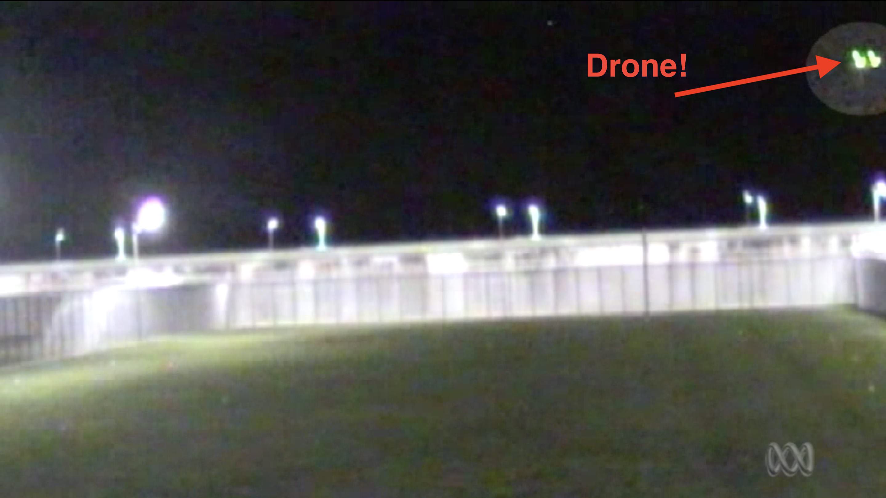 Drone Smuggling Contraband Into Lithgow Prison Captured On Cctv