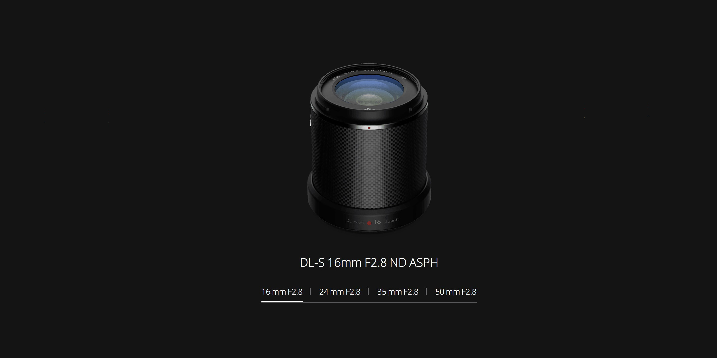 DJI DL-S 16mm F2.8 ND ASPH Lens with built-in ND4 filter for the