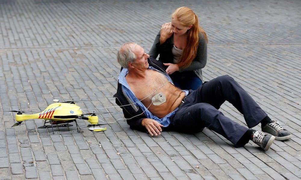 drones defibrillators heart attack