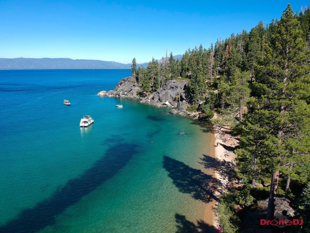 Photo of Lake Tahoe taken with the DJI Spark and edited in Lightroom
