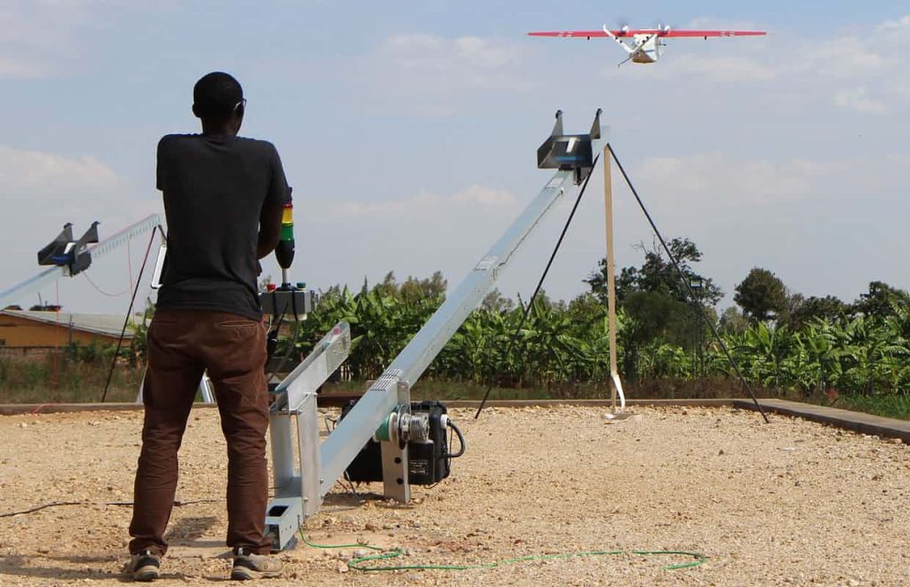 Zipline drones delivery supplies