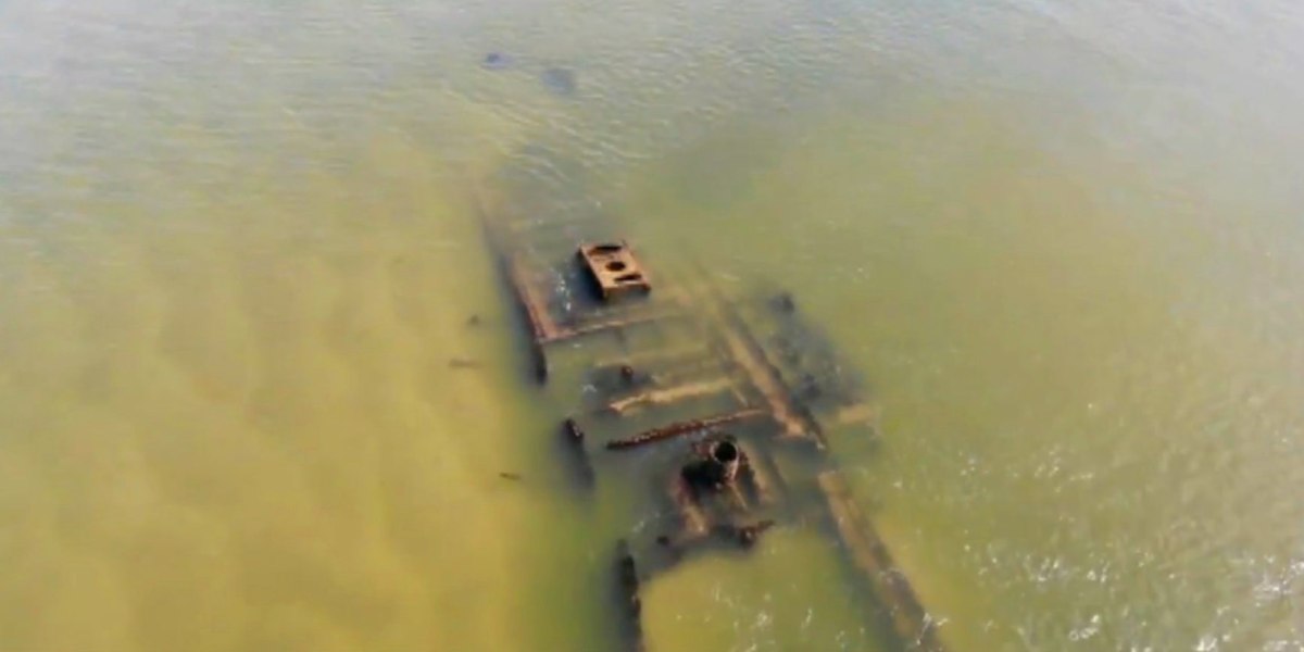Drone video of Civil War-era shipwreck captured by North Carolina beachgoer F