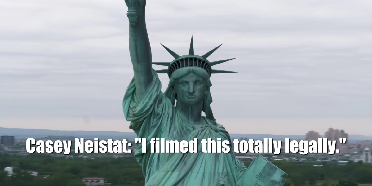 Casey Neistat’s latest, amazing drone video of the Statue of Liberty in New York ignites discussion over FAA drone rules 2