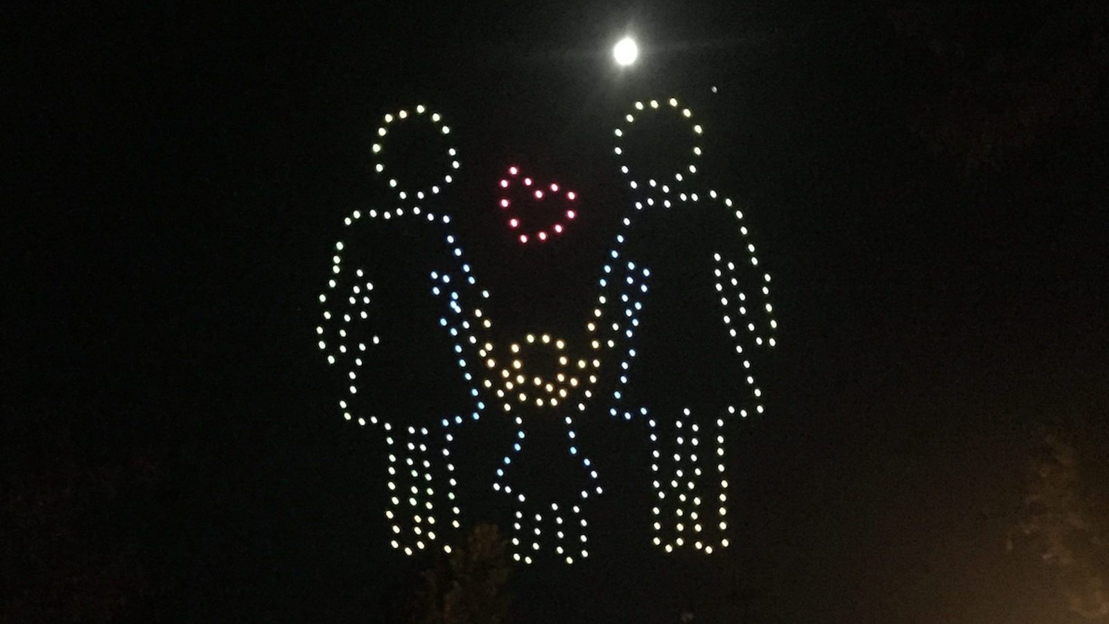 Intel 'Shooting Star' drones lit up Pride last weekend in Folsom