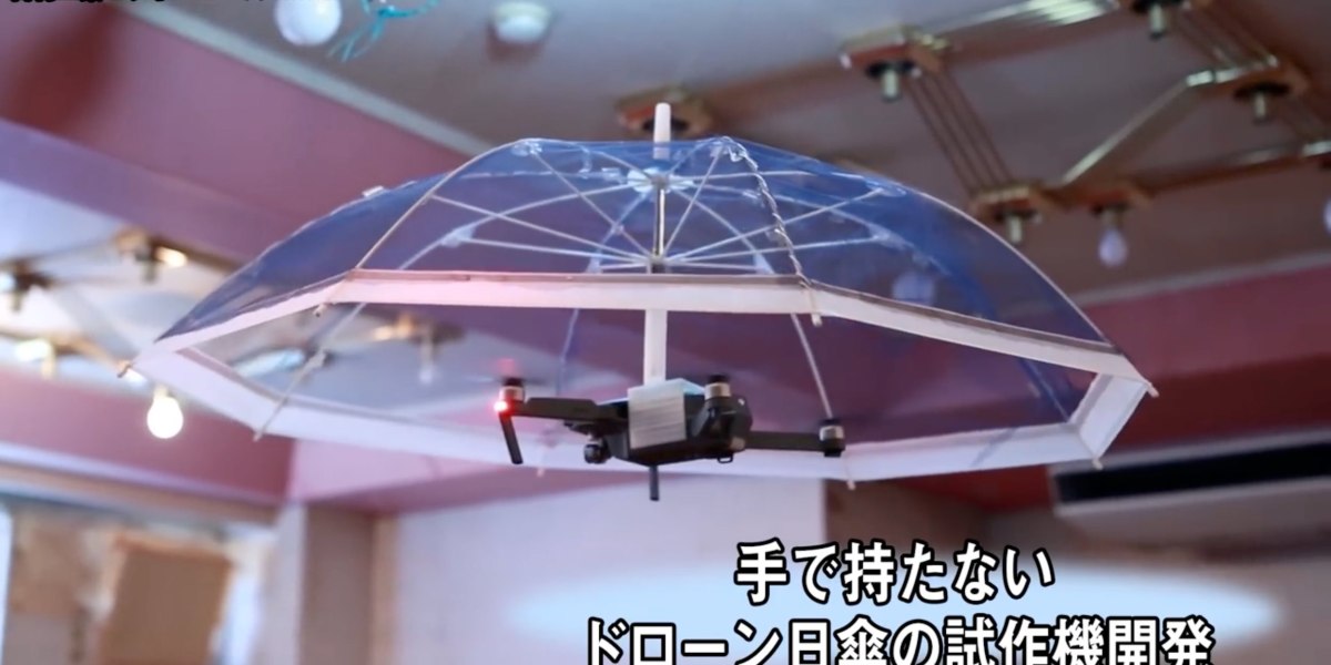 Intakt Trænge ind golf Finding new ways to use drones. What about a flying umbrella?