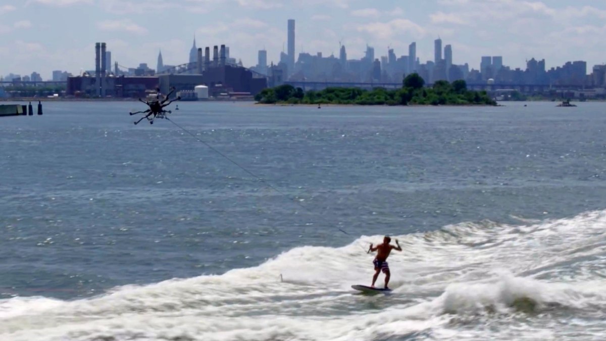 Casey Neistat celebrates the 4th of July by drone surfing on New York City's East River [video]