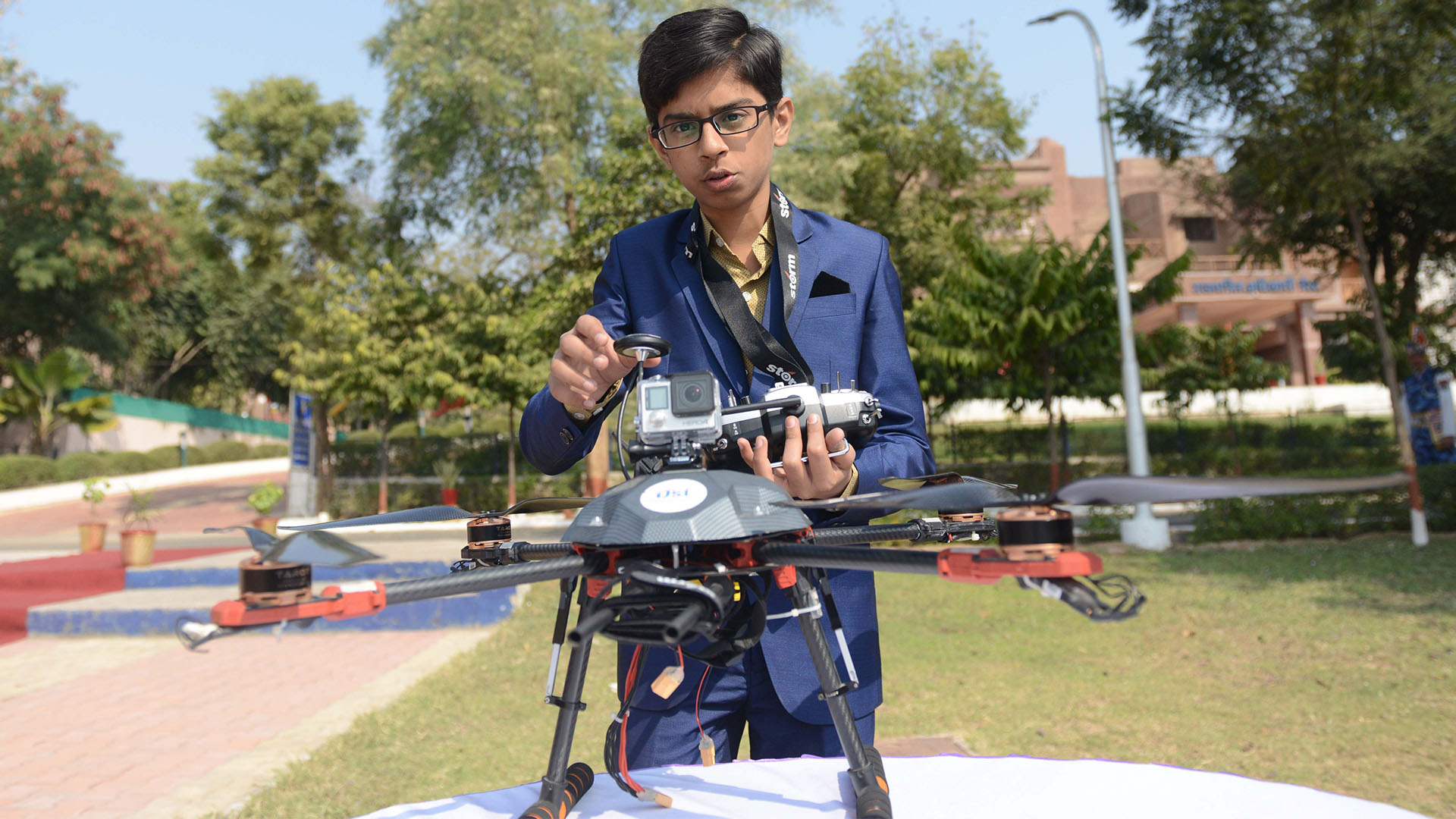 This 15-year-old boy developed a designed to detect and destroy landmines