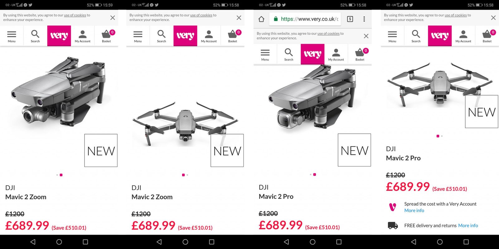 DJI Mavic 2 Pro and Zoom surface on website of yet another ...