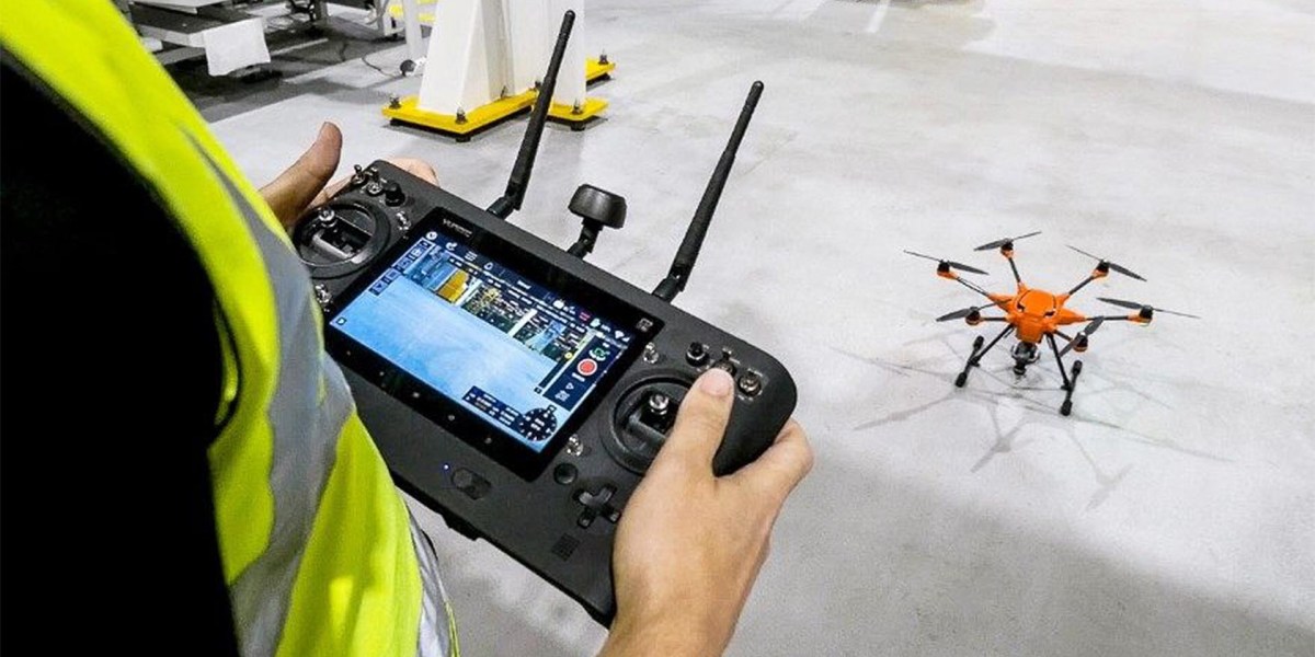 Ford plant in United Kingdom is using drones to inspect large machinery