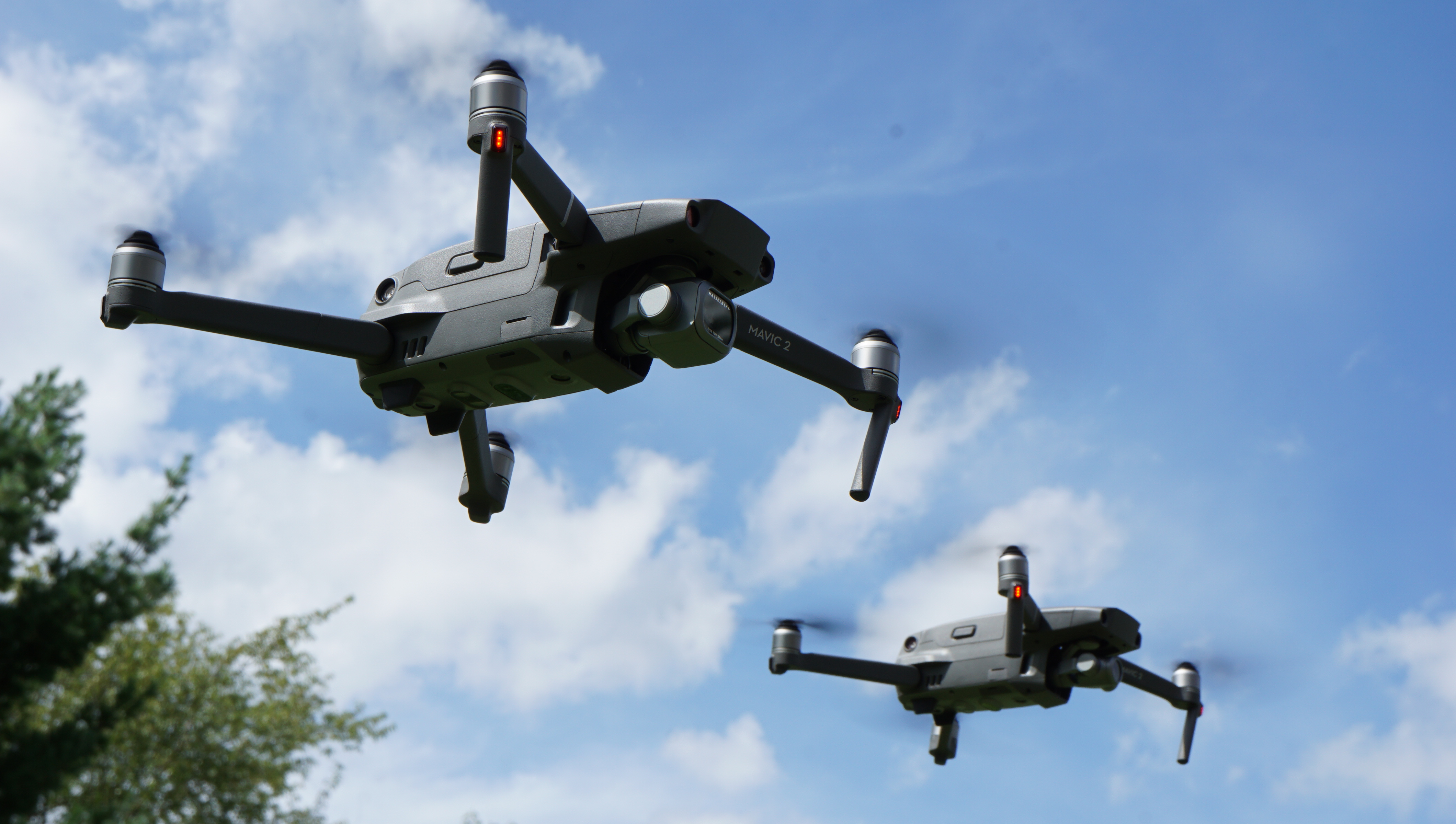 The DJI Mavic 2 Pro and Zoom drones are covered in sensors and