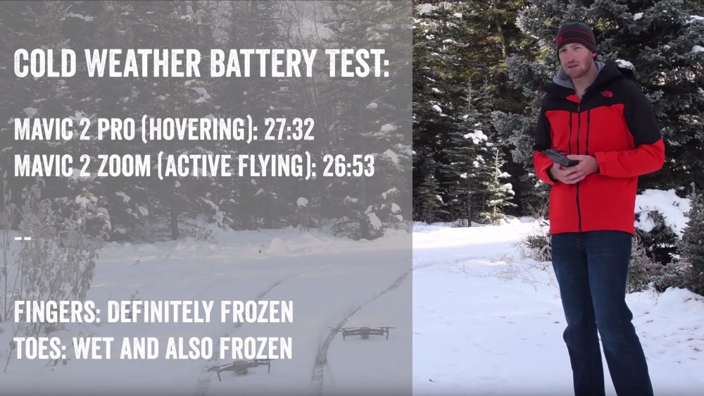 Cold Weather Battery Test For The Dji Mavic 2 Pro And Zoom Dronedj