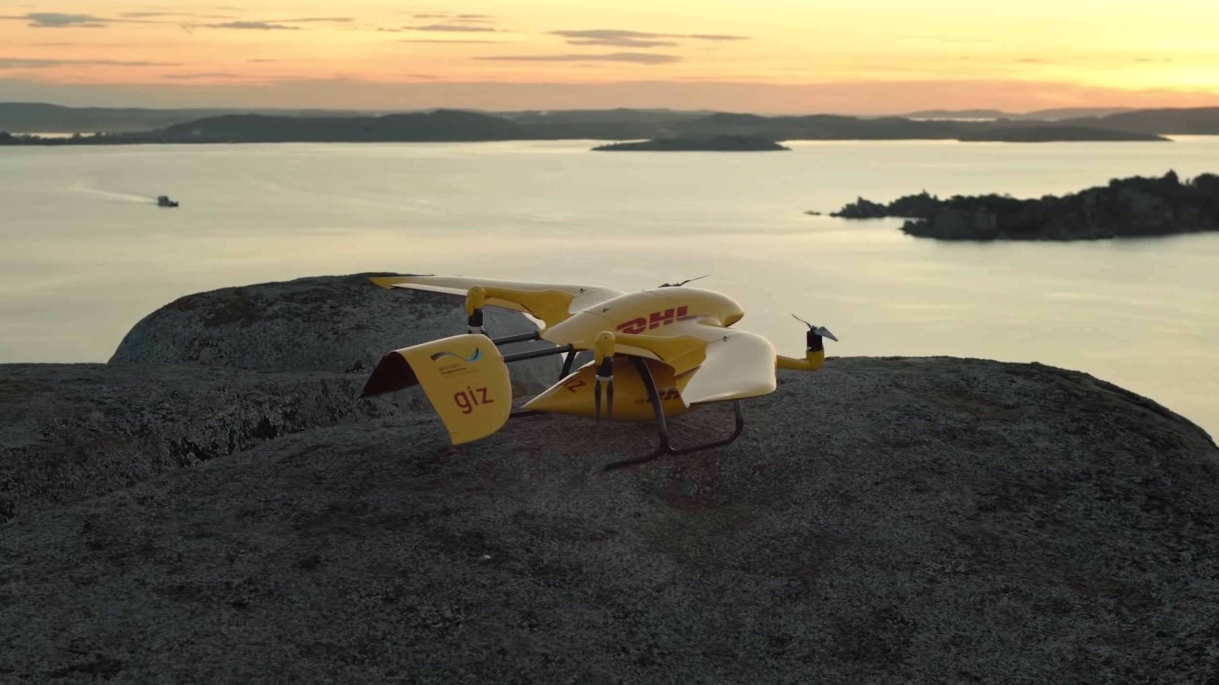 Deliver Future DHL Parcelcopter flies to island in Lake Victoria DroneDJ