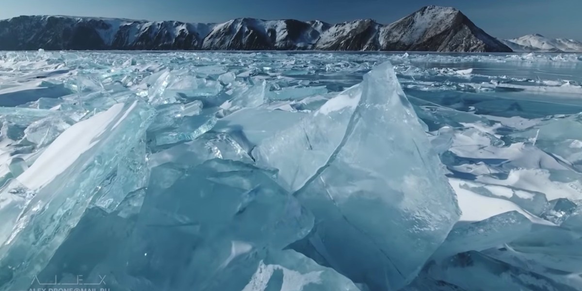 DroneRise - Best of winter Baikal Lake ice captured by drone