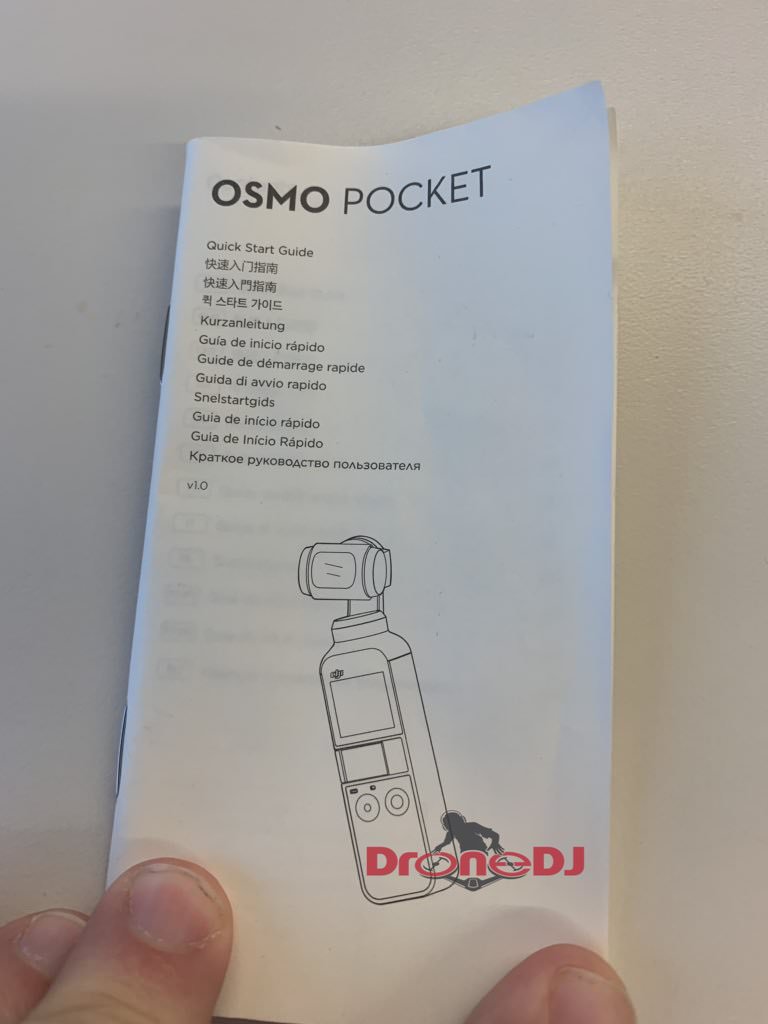 DJI Osmo Pocket booklet front