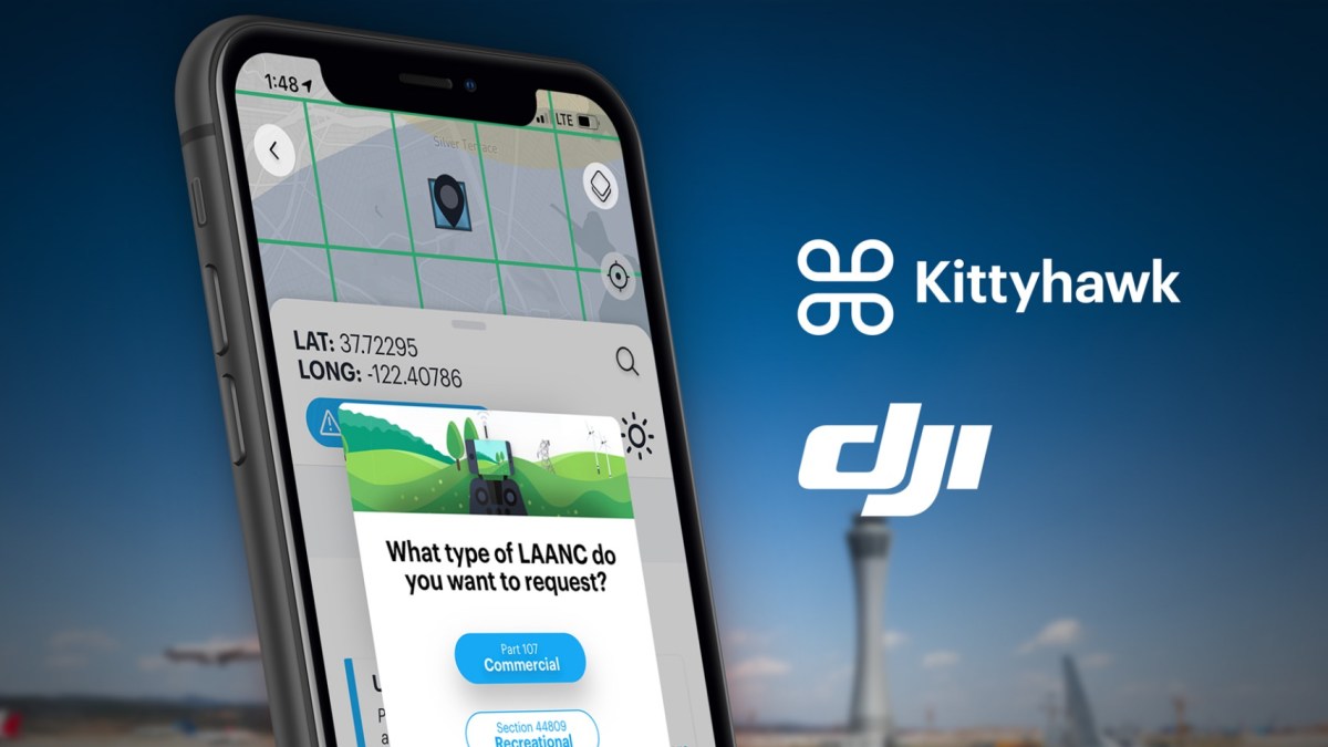 DJI recommends free Kittyhawk LAANC service for recreational pilots