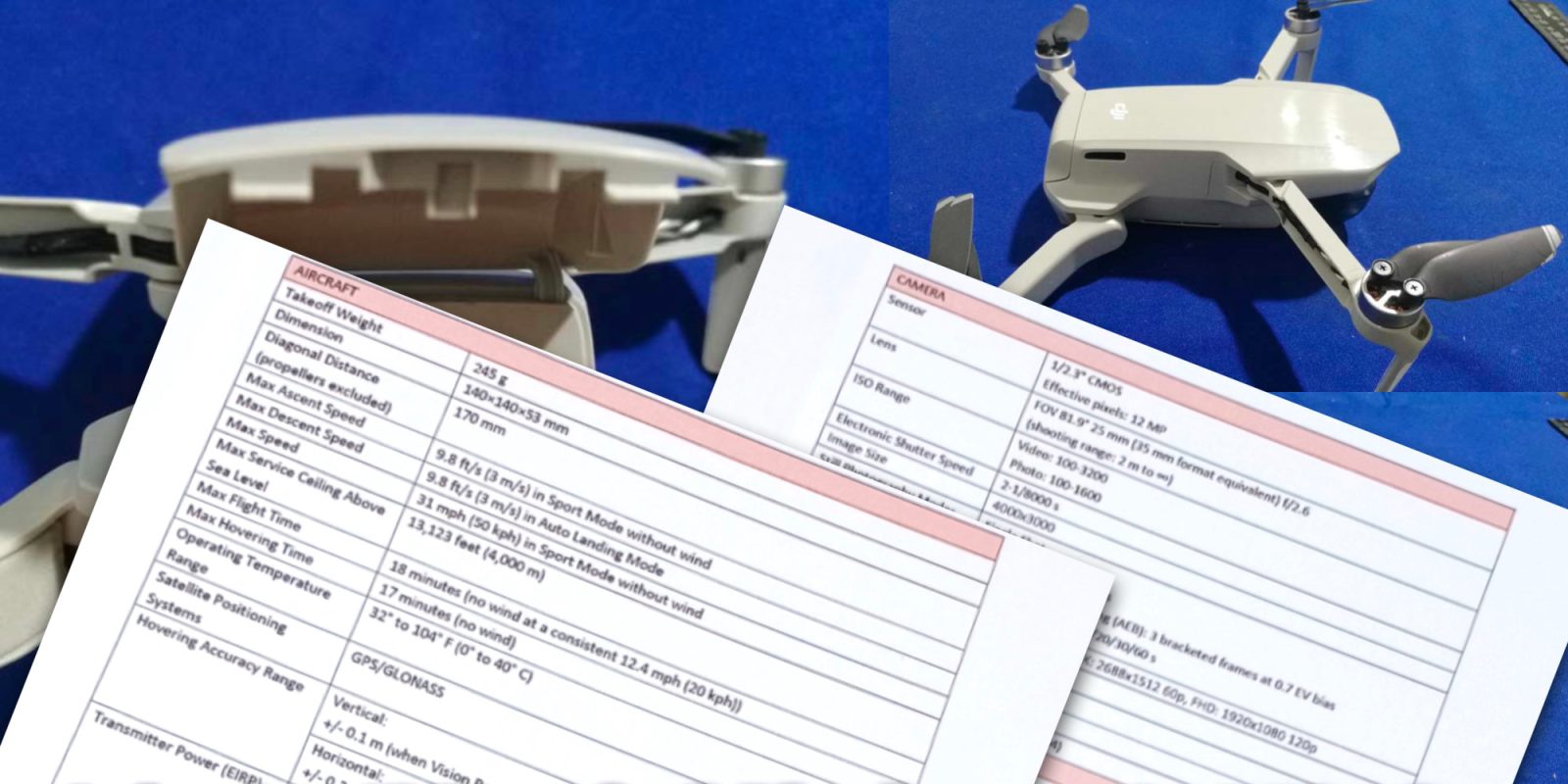 Dji Mavic Mini Specs Leaked Drone Might Be Only 245 Grams Dronedj