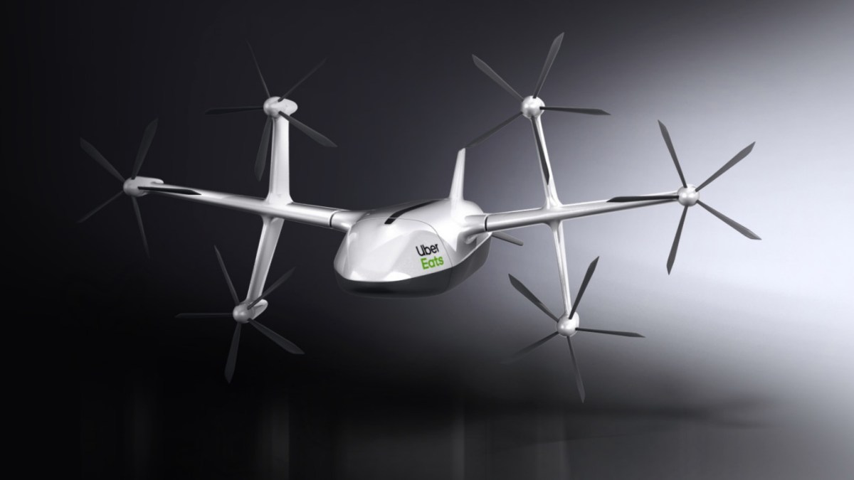 Check out the Uber Eats delivery drone