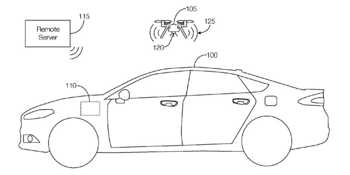 Ford patents drone that flies out of trunk in emergency
