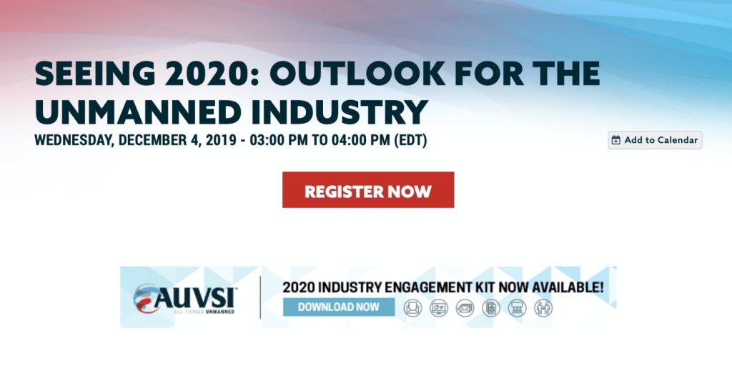 AUVSI webinar on unmanned systems industry outlook