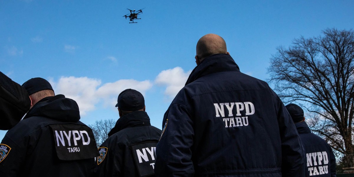 NYPD drones Time Square