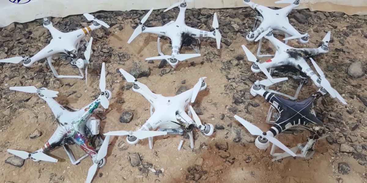 Watch Drone Dome laser take down DJI Phantoms