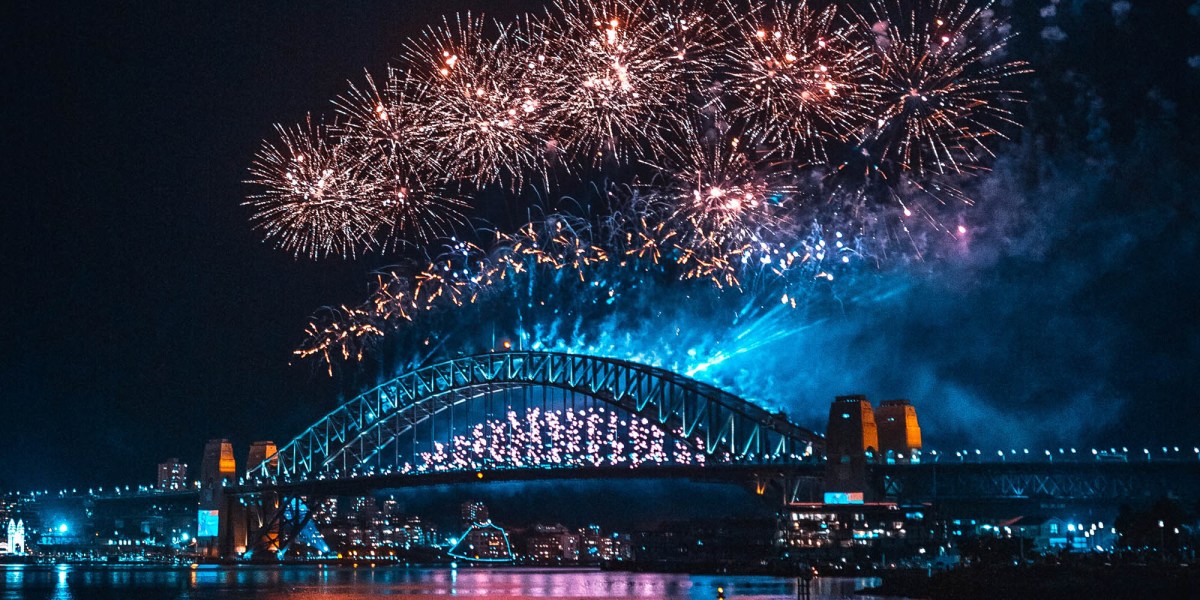 drones fireworks Sydney
