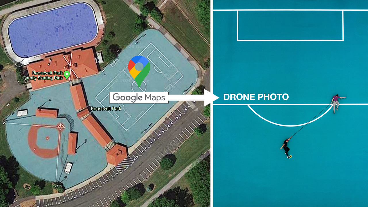 google drone maps