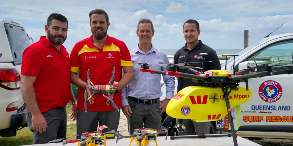 Dye-dropping DJI Mavic 2 drones to help stop drownings in Australia