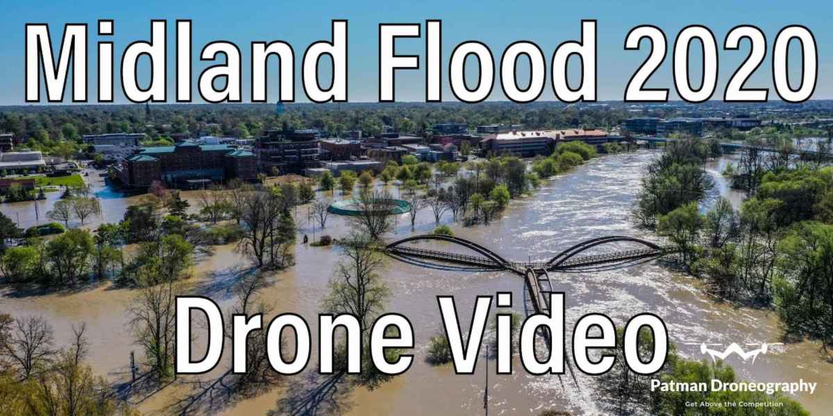 Drones capture Midland flood