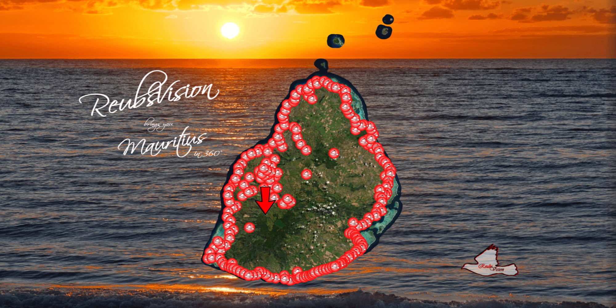 Visit Mauritius with this interactive 360degree drone tour