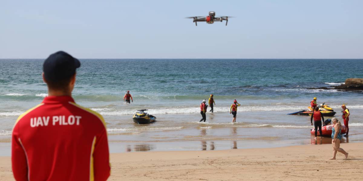 Drone trials AI to detect sharks at Aussie beaches