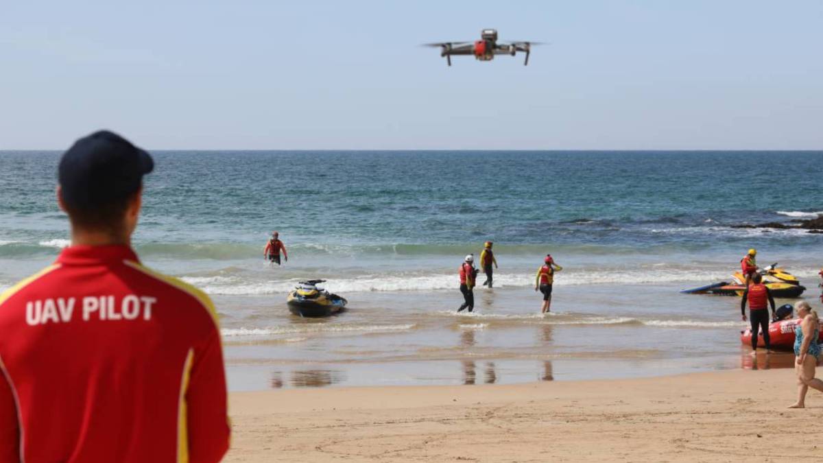 drones AI shark beaches