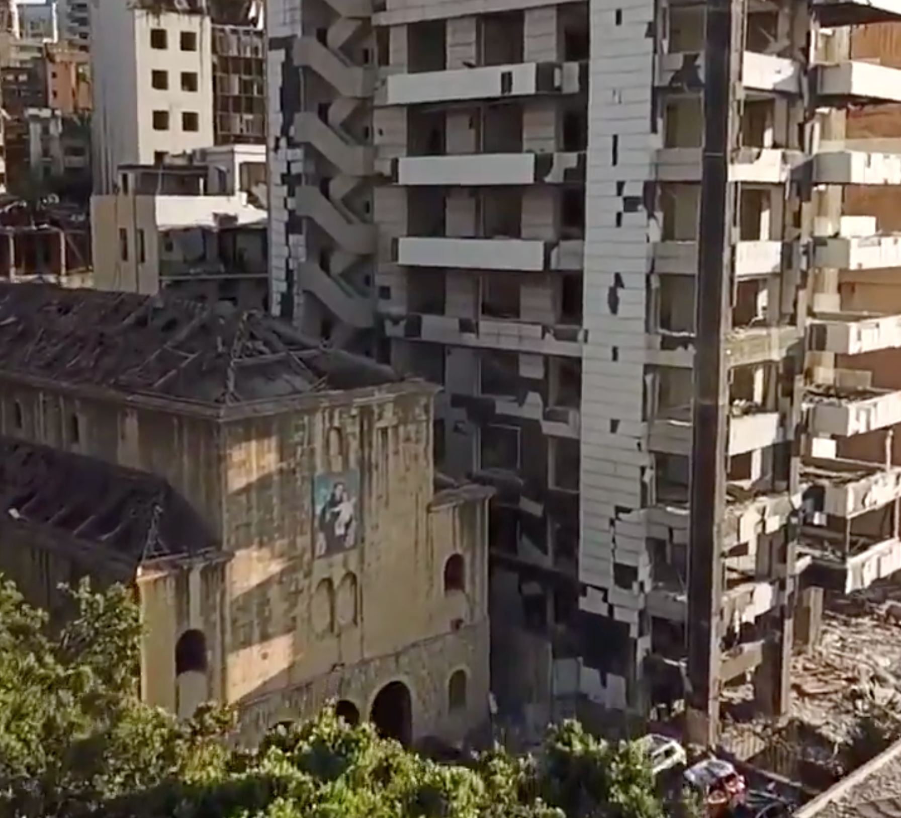 Beirut Drone Video Shows Explosion Damage From Above - DroneDJ