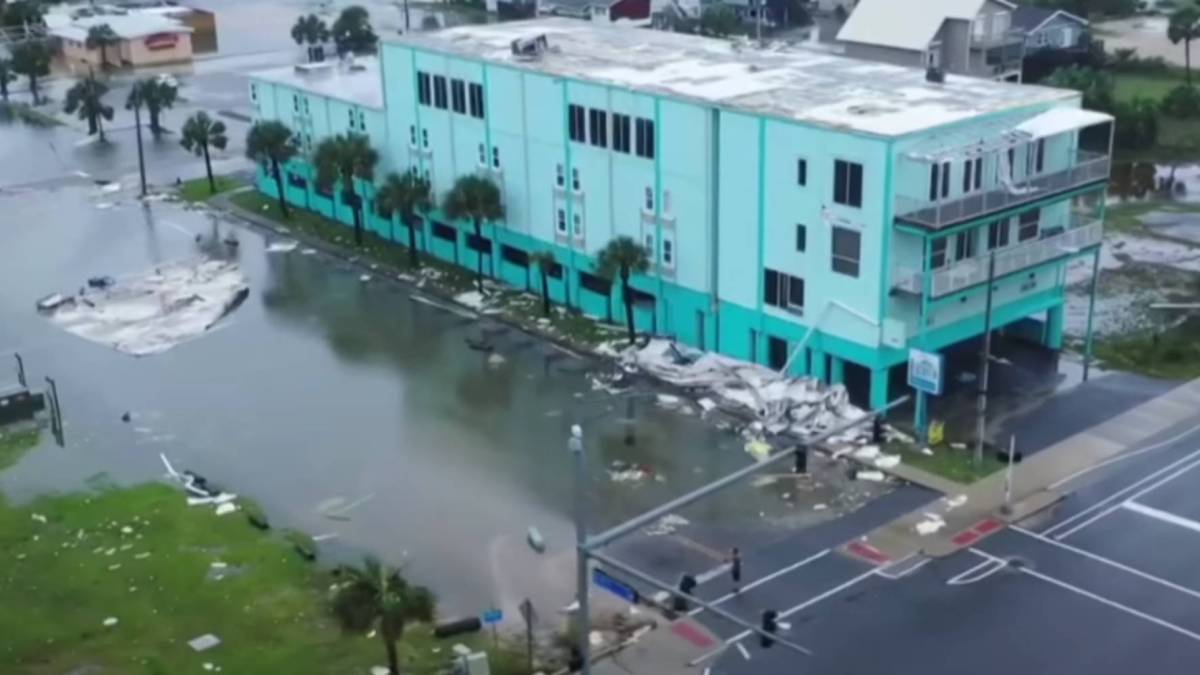 Drone footage Hurricane Sally