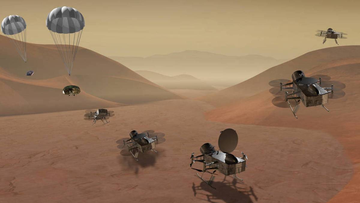NASA Dragonfly drone Saturn’s Titan drone-related flight programs