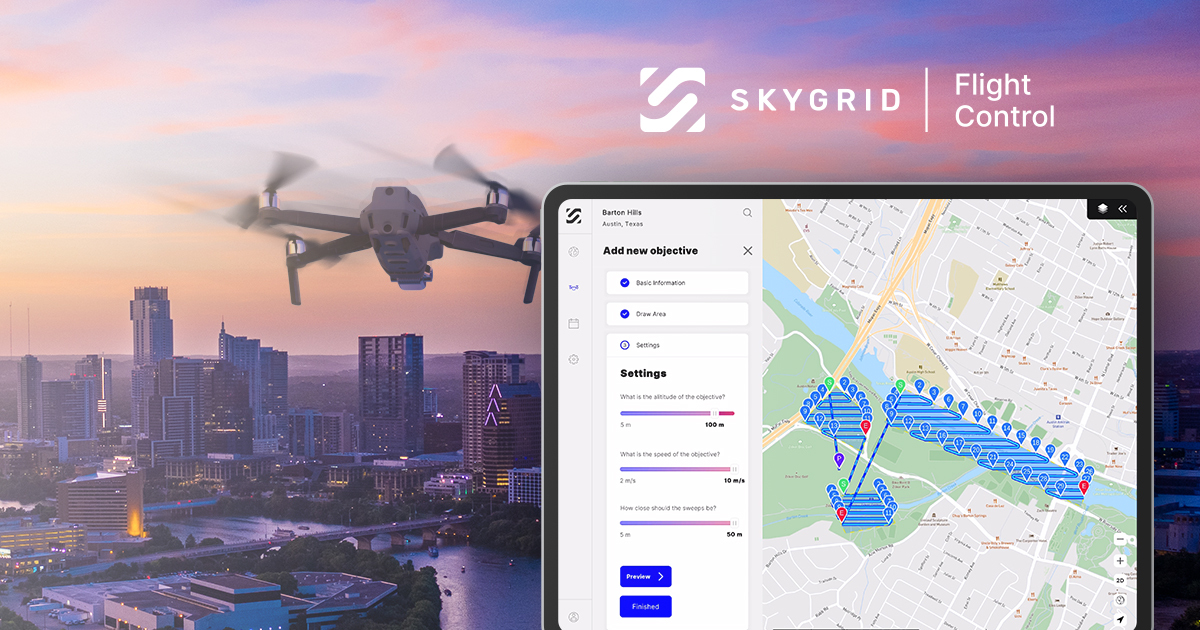 SkyGrid Flight Control drone