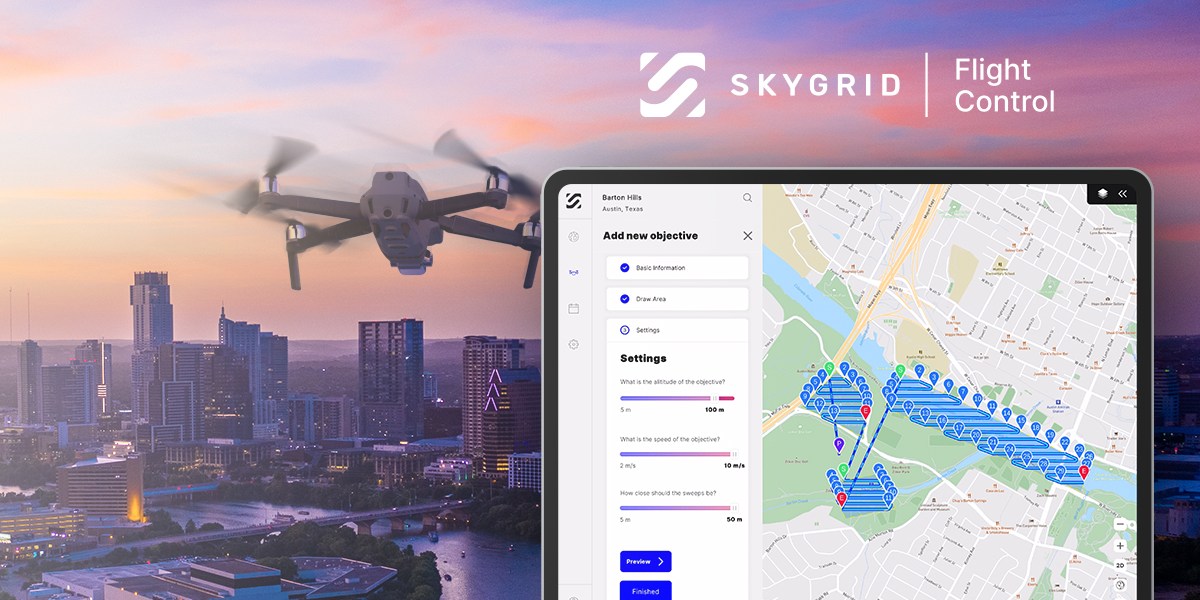 SkyGrid Flight Control drone