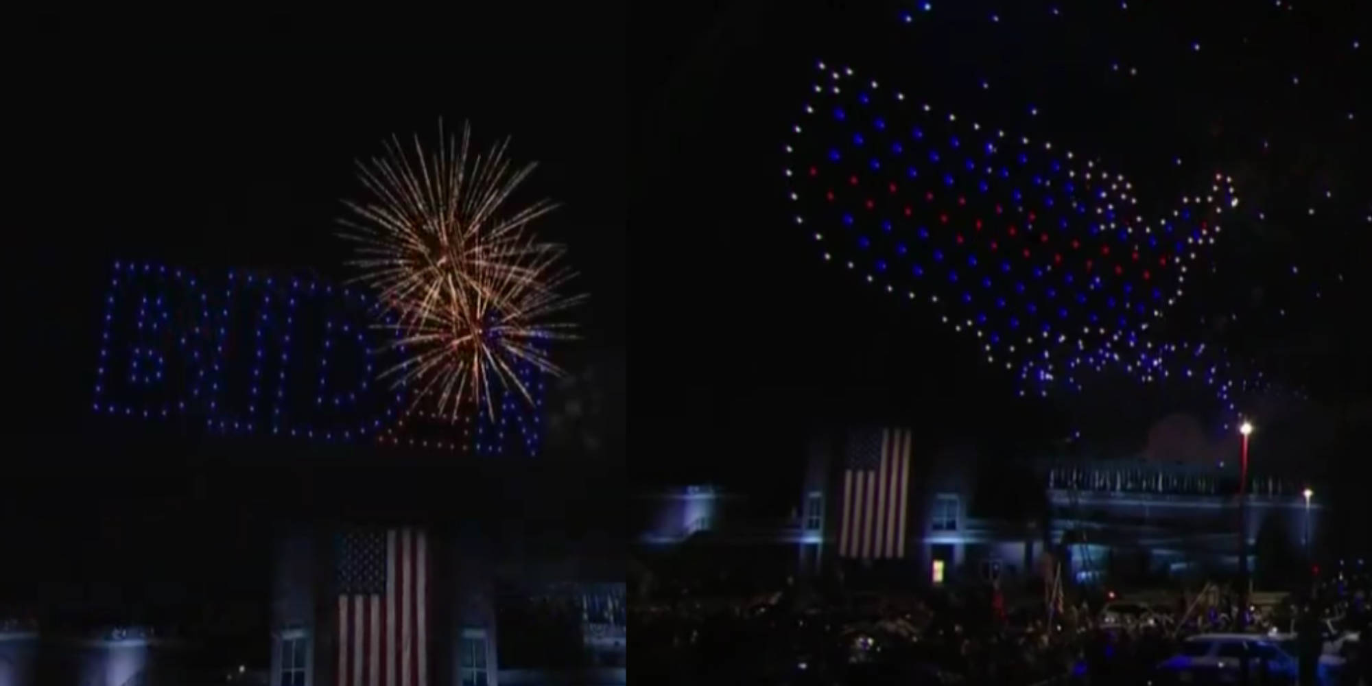 President-elect Biden Takes To The Sky With A Drone Light Show