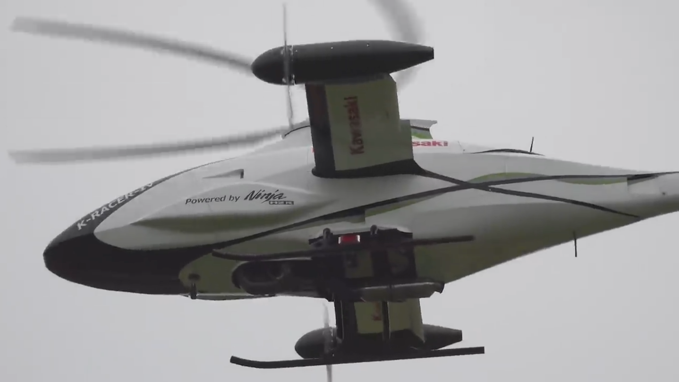 Kawasaki's rad new unmanned compound helicopter