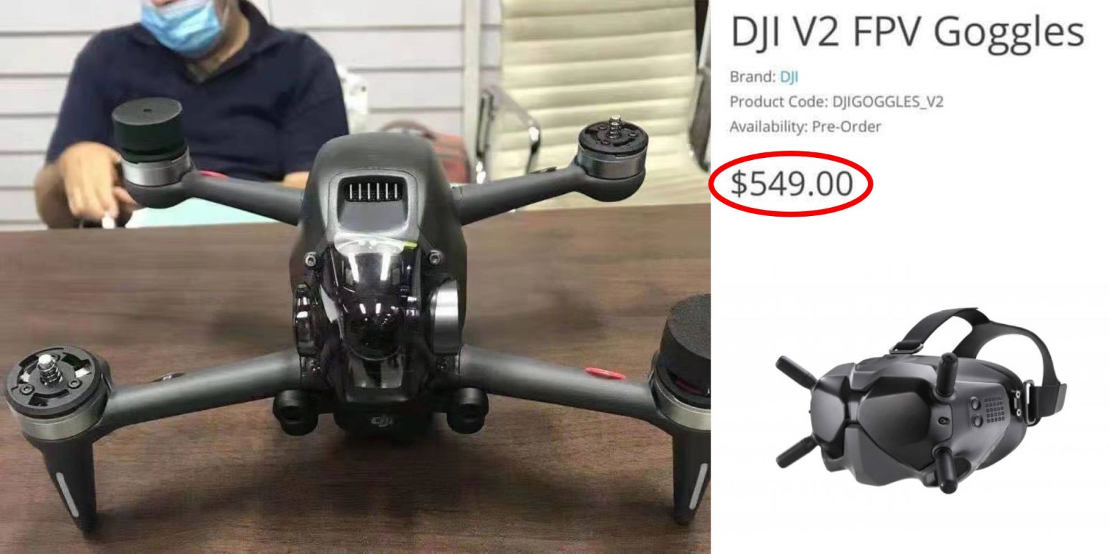 DJI FPV Goggles V2 price leak, more images, and dates ...