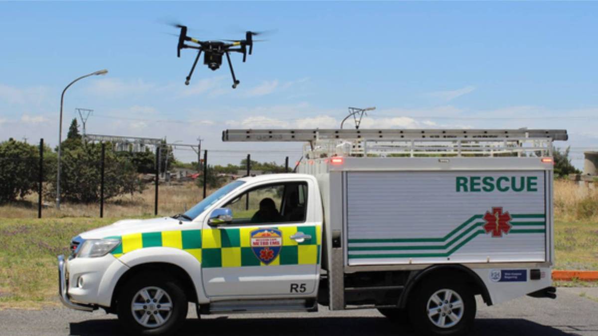 Drone rescue Table Mountain