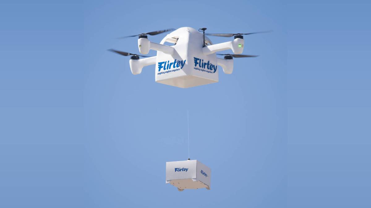 Flirtey Vault COVID-19 drone