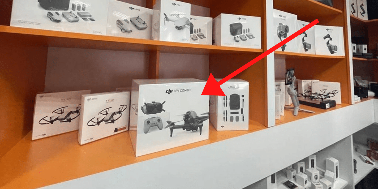 Yikes: DJI's unreleased FPV Drone spotted in store - DroneDJ