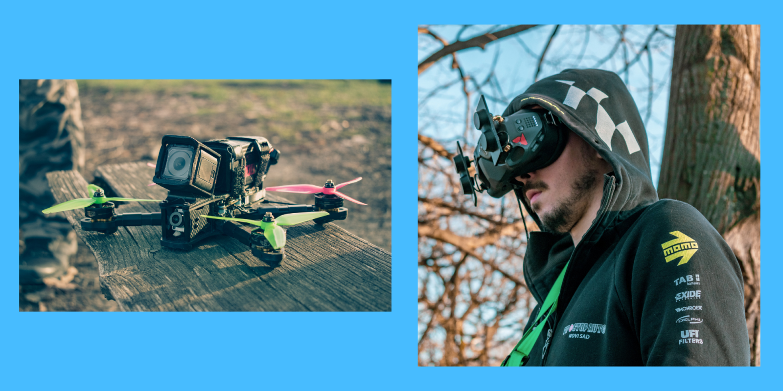 Drone FPV Bando Killer 5 Pouces DJI HD - Châssis Carbone Jaune, Bonne état