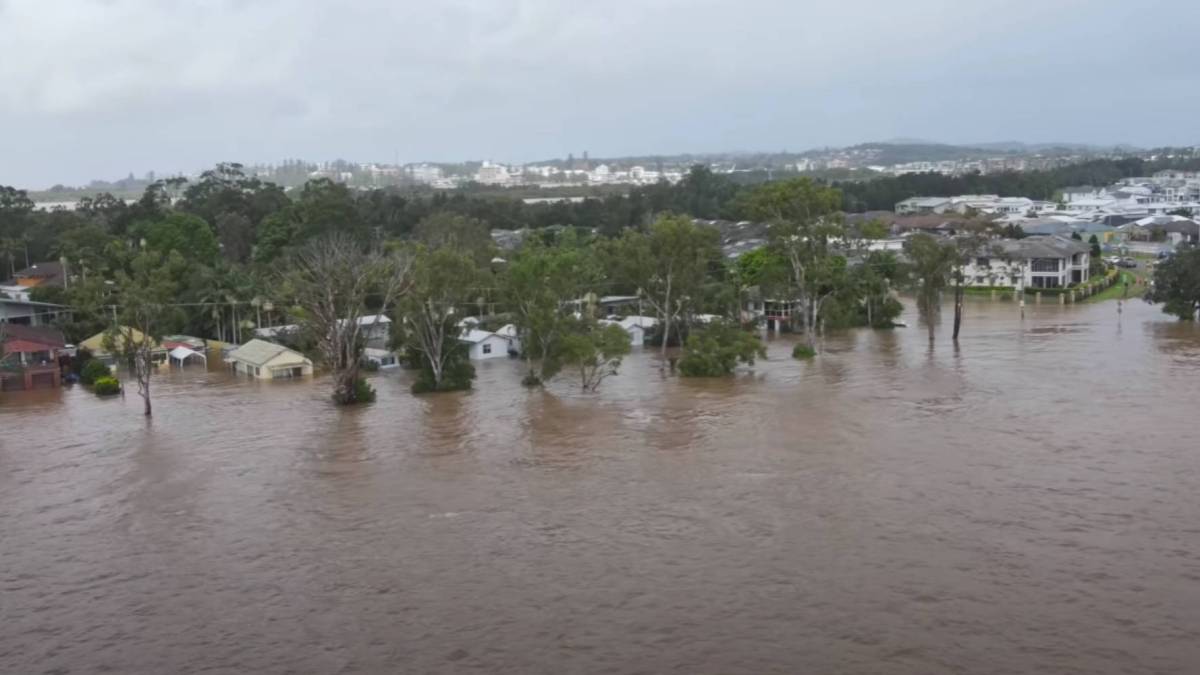 Drone Australia's east floods
