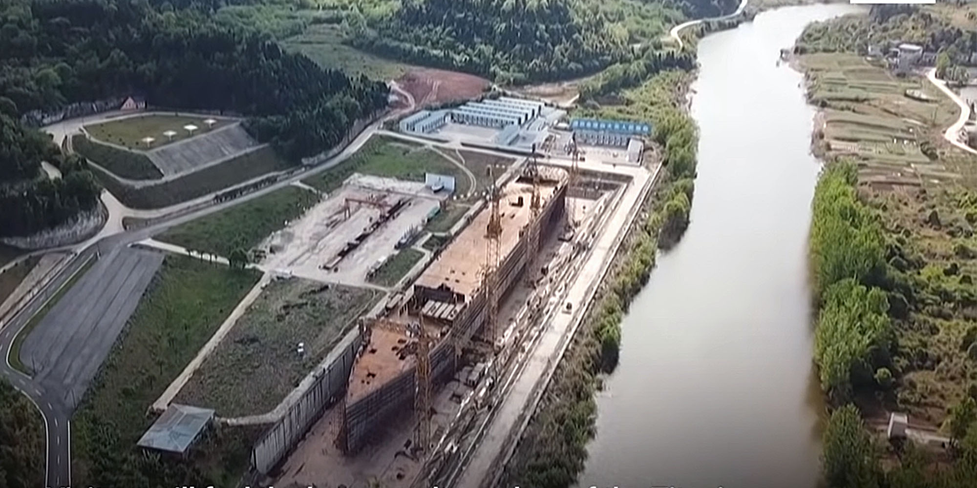 Take a drone tour of the new Titanic in landlocked Sichuan province.