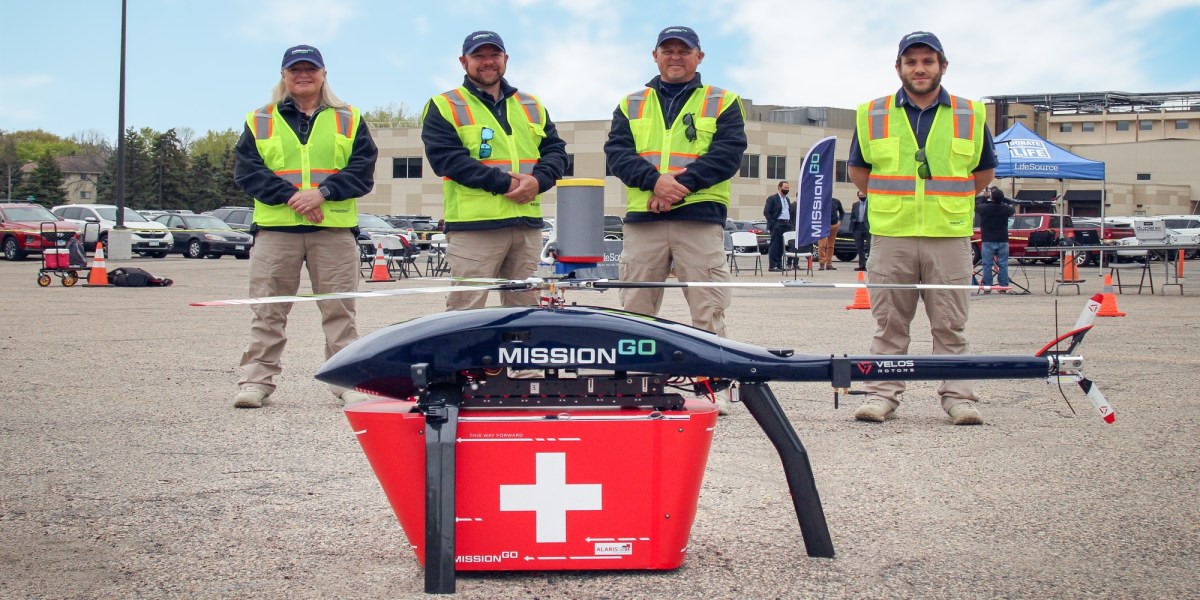 organ delivery drone