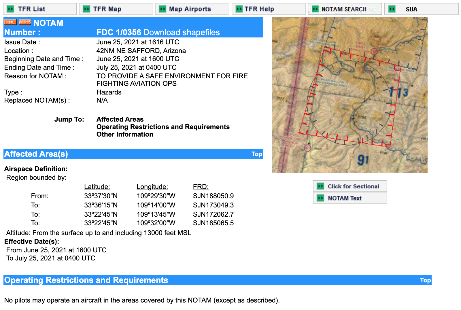 FAA issues flight restrictions due to Arizona wildfires - DroneDJ