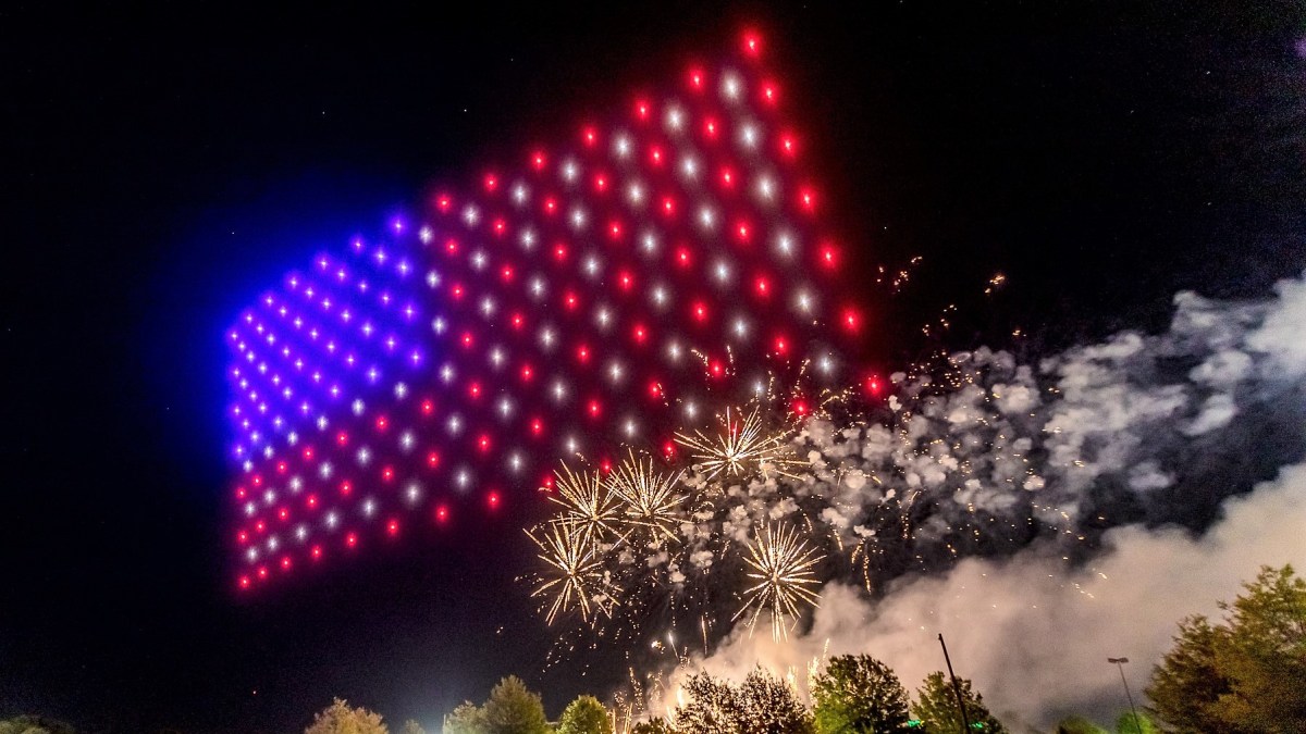 drone light show july 4 drone fireworks faa verge aero